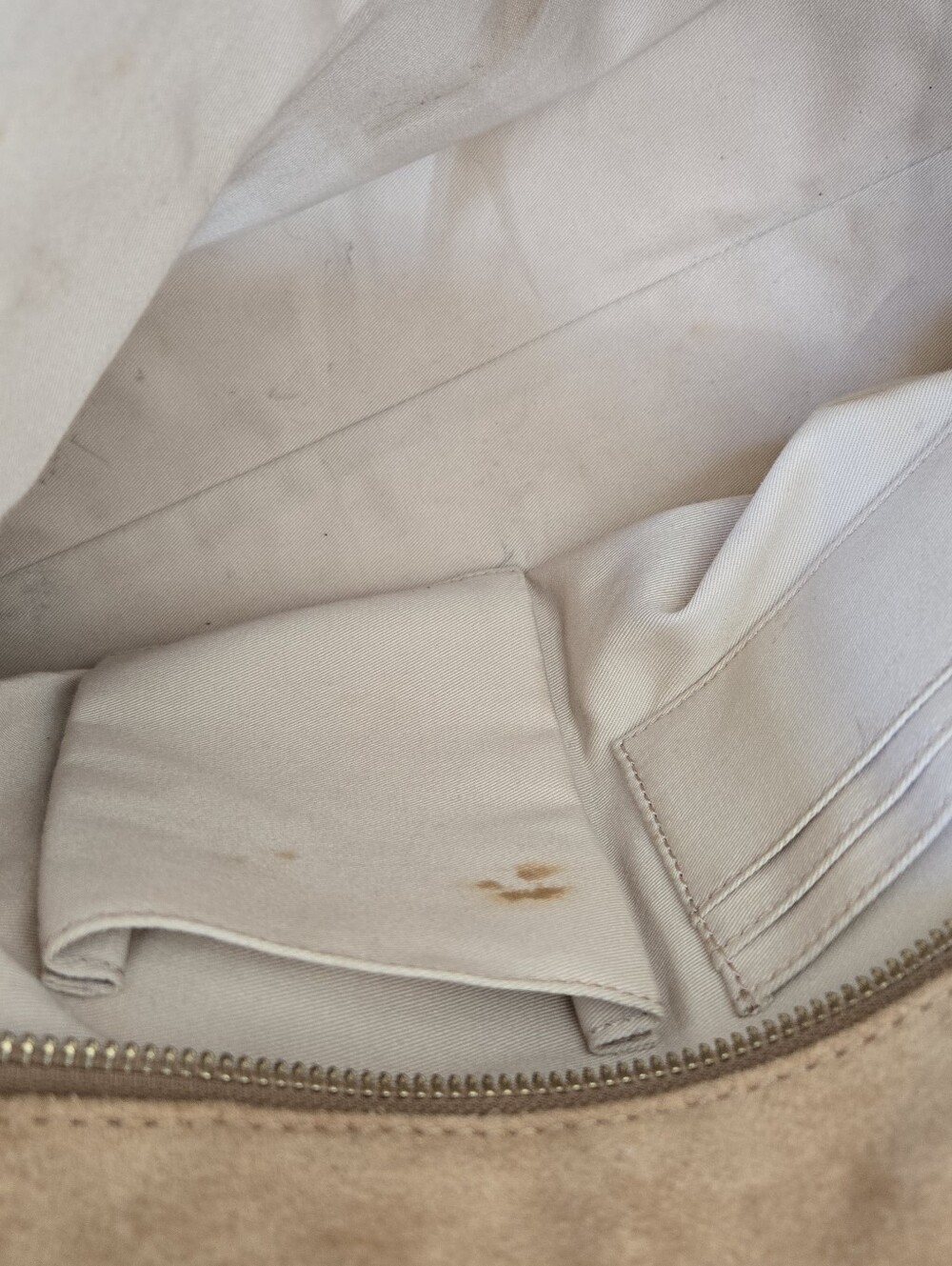 Banana Republic Camel Suede Satchel Large Duffel Purse Shoulder Bag Fall 2016 - Picture 16 of 16